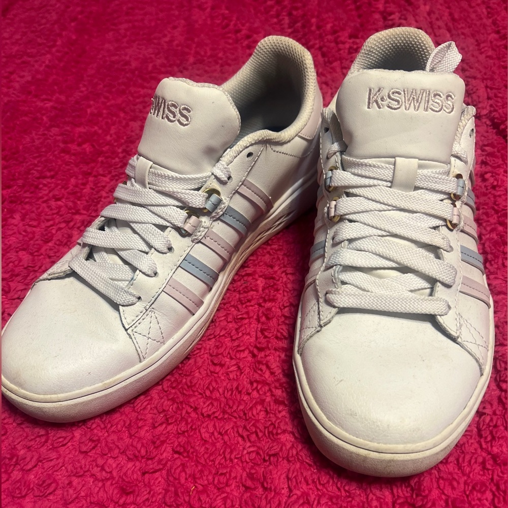 K-Swiss Classic White Leather Sneakers